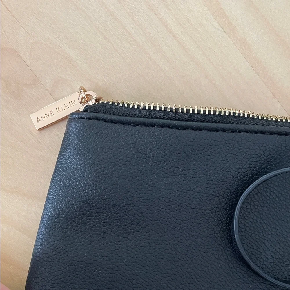 Anne Klein Black Wristlet Clutch